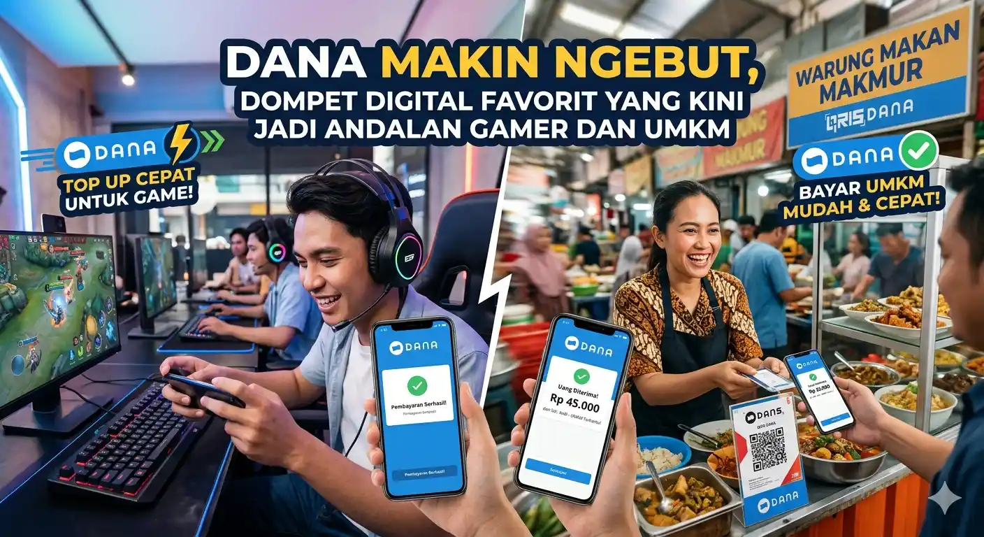 DANA Makin Ngebut, Dompet Digital Favorit yang Kini Jadi Andalan Gamer dan UMKM